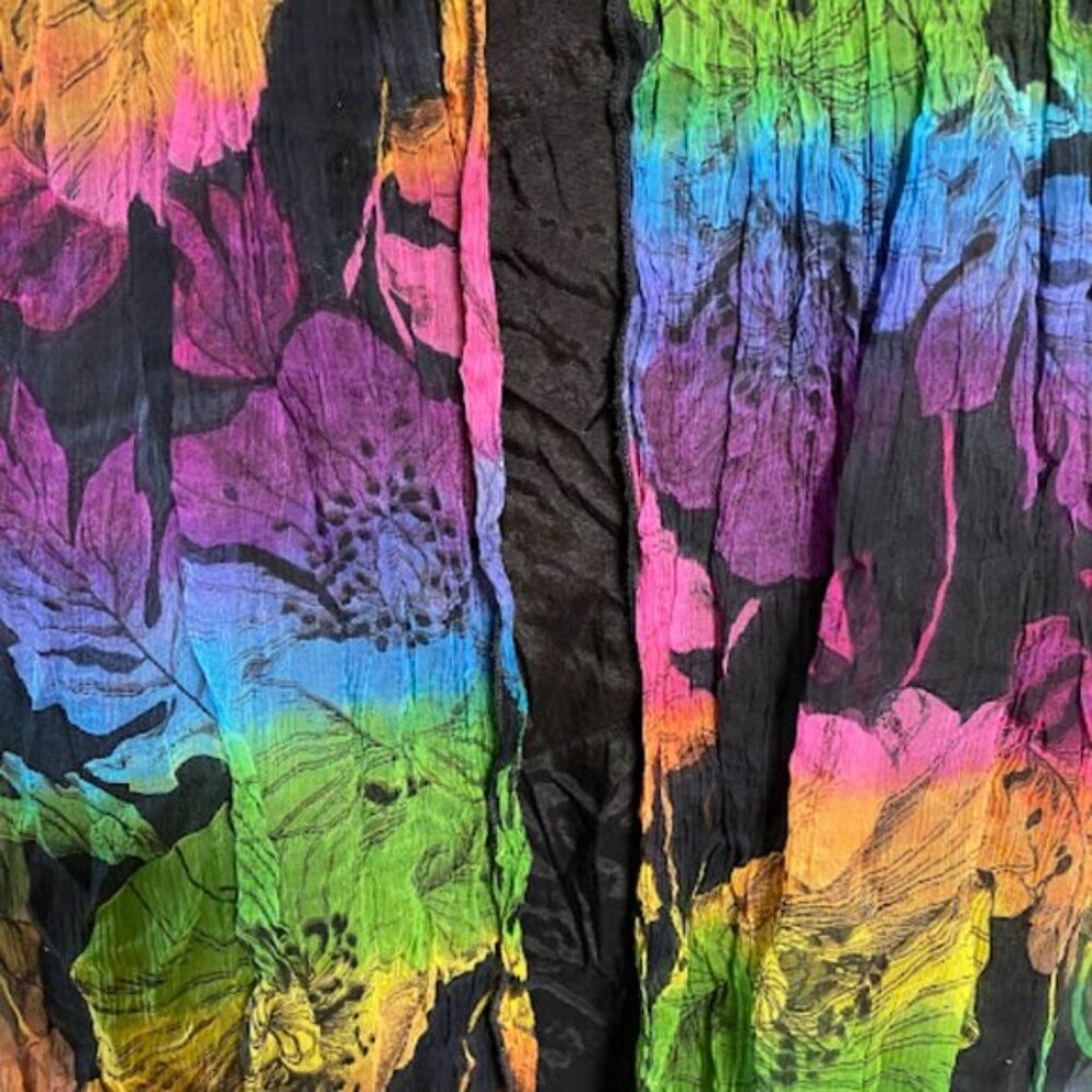 Free People New Romantics Multicolor Rainbow Floral Strappy Mini Dress Size S - Picture 5 of 10